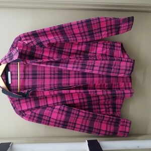 Lee riders pink and black button down. XXL B14